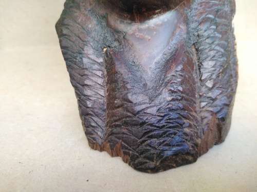 African Love - Couple Of Hand Carved Wooden Busts