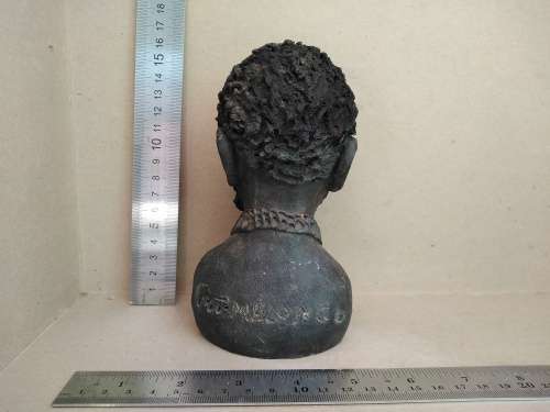 African! - Hand Made Clay Bust - Old Man - Signed - MT Mhlongo