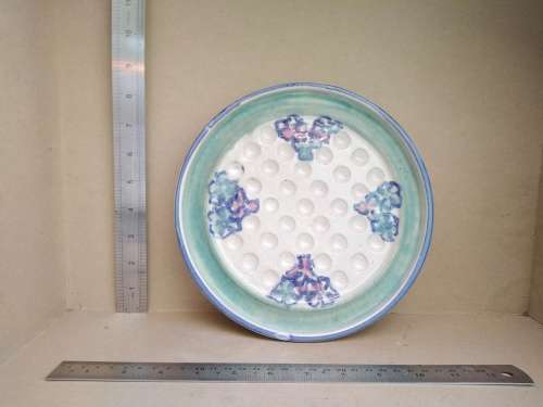 Vintage! - Ceramic - Hand Made - Marble Solitaire Board Game - Signed And Dated