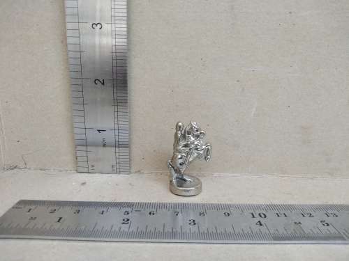 Vintage! Small Camelot Metal Chess Pieces By Italfama With Manopoulos Chess Board