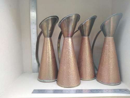 Vintage! Hammered Copper Ewer / Decanters - (3 Available - bid Per item)