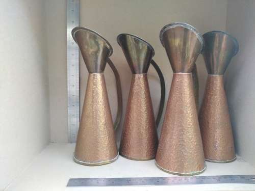 Vintage! Hammered Copper Ewer / Decanters - (3 Available - bid Per item)
