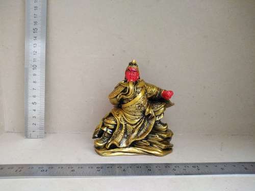 Chinese Feng Shui Guan Gong Resin Figurine