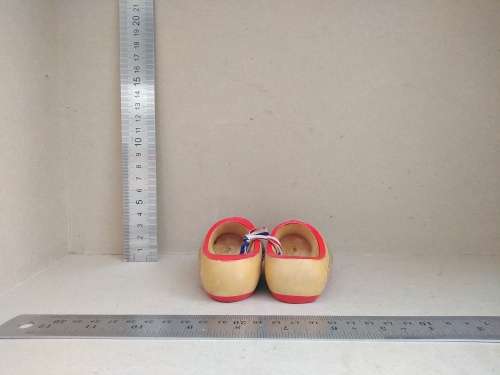 Vintage! Pair of Small Dutch Windmill Wooden Clogs