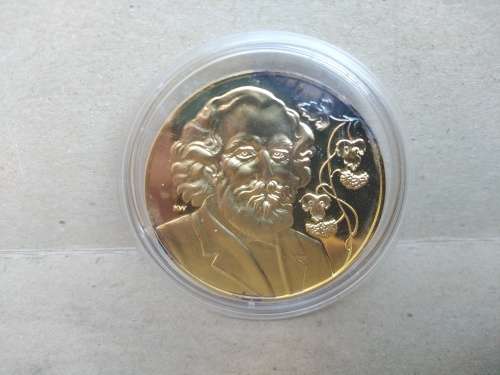 Rare! Medallic History of the Jewish People - 24kt Gold on Sterling Silver - Isidor Bush Medallion