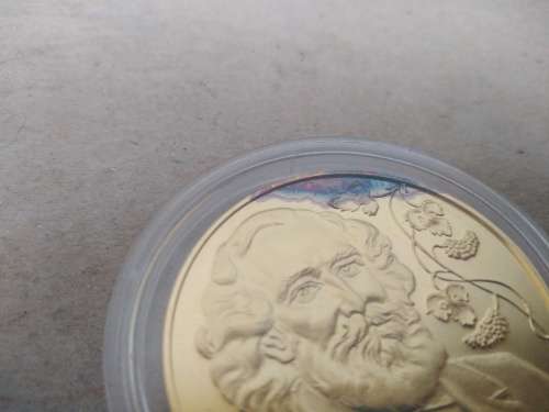 Rare! Medallic History of the Jewish People - 24kt Gold on Sterling Silver - Isidor Bush Medallion