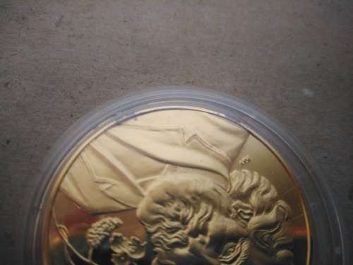 Rare! Medallic History of the Jewish People - 24kt Gold on Sterling Silver - Isidor Bush Medallion