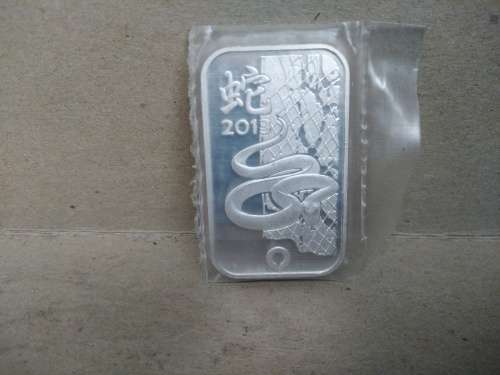 SALE! - 2013 Rand Refinery .999 Silver 1oz Bar - Chinese Year of the Snake