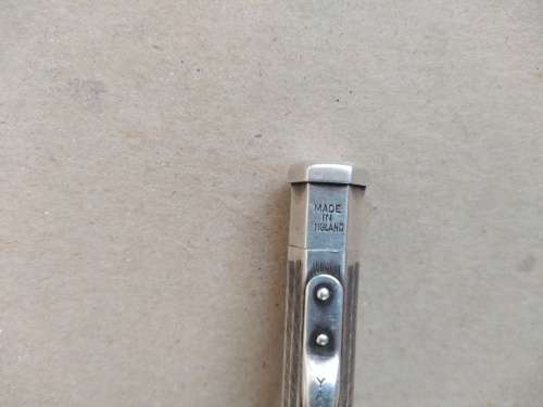 Vintage! - England - Yard-O-Led Diplomat - Hexagonal - Sterling Silver - .925 - Propelling Pencil