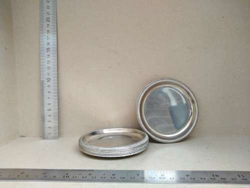 Fancy Vintage - Silver Plated - Set of Six Coasters