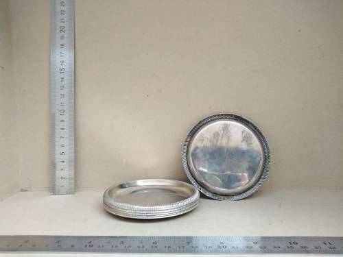 Fancy Vintage - Silver Plated - Set of Six Coasters