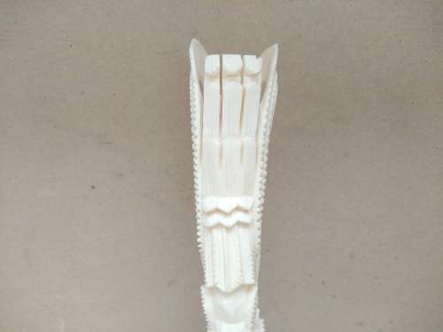 Vintage!  Indonesian -  Ornate Slim Hand Crafted Bone Carving Totem Deity Statue