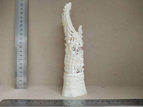 Vintage! Indonesian - Intricately Hand Crafted Bone Carving Totem Deity Statue