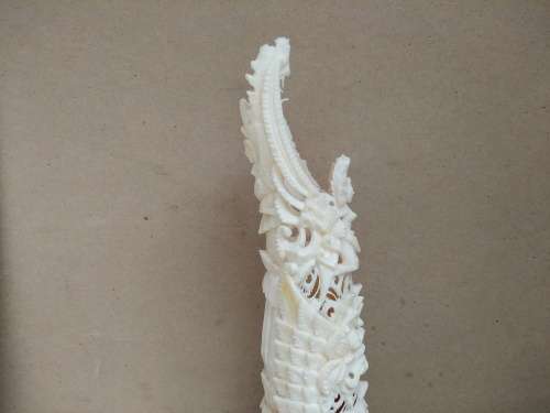 Vintage! Indonesian - Intricately Hand Crafted Bone Carving Totem Deity Statue