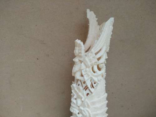 Vintage! Indonesian - Intricately Hand Crafted Bone Carving Totem Deity Statue
