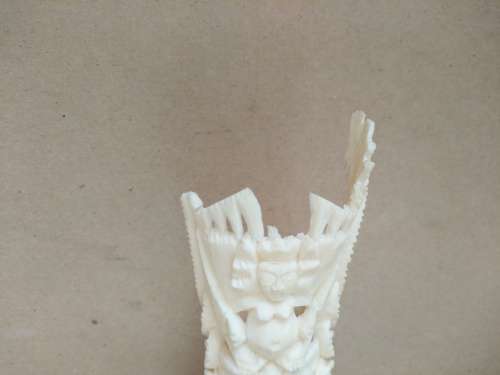 Vintage! Indonesian - Intricately Hand Crafted Bone Carving Totem Deity Statue