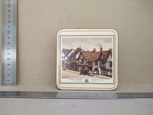 Vintage! Pimpernel Set Of Six Old English Inns Cork Coasters