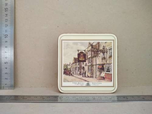 Vintage! Pimpernel Set Of Six Old English Inns Cork Coasters