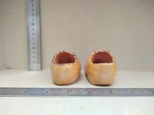 Vintage! Pair Of Small Dutch Windmill Wooden Clogs - Holland