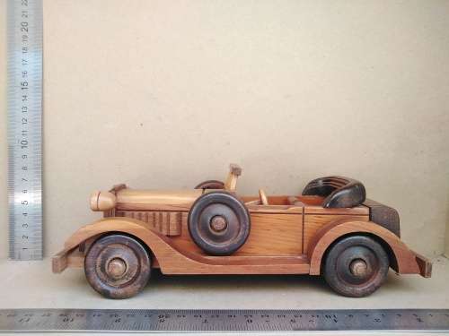 Vintage! Model J Style Convertible - Wooden Model Car.