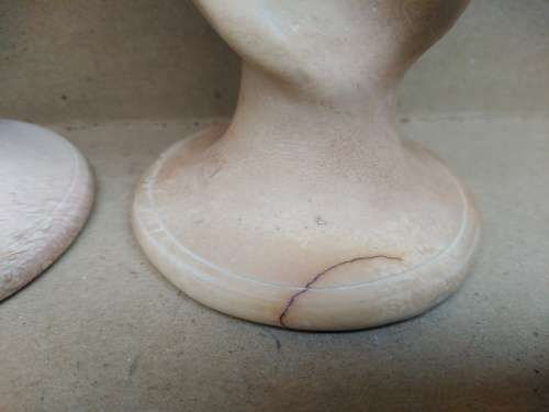 Africana! Pair Of Twisted Stone - Kudu And Elephant - Candlestick Holders