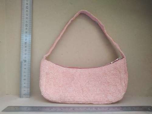 Vintage! Hand-Made, Intricate Floral Beaded Handbag
