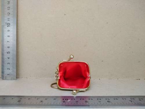 Vintage Feng Shui - Chinese Silk Ball Clasp Mini Coin Purse Keyring