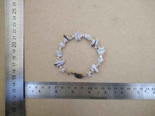 Pure Africa! Hand Made - Blue Lace Agate Natural Gemstone - Bracelet