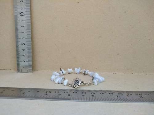 Pure Africa! Hand Made - Blue Lace Agate Natural Gemstone - Bracelet