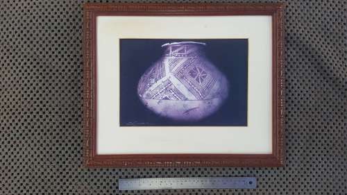 Vintage! Cheryl English `Enduring Culture` Pottery Print (No Glass)