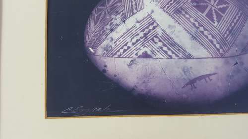 Vintage! Cheryl English `Enduring Culture` Pottery Print (No Glass)