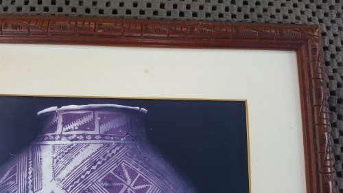 Vintage! Cheryl English `Enduring Culture` Pottery Print (No Glass)
