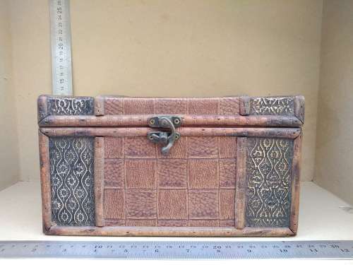 Medium - Wooden Colonial Style Treasure Chest