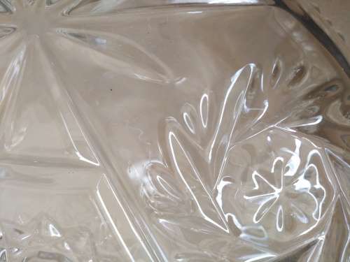 Vintage! Anchor Hocking Star of David / Star and Fan - Pressed Glass Bowl.