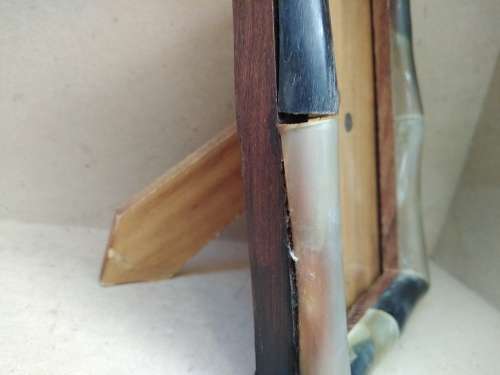 Vintage! Pair Of Horn Photo Frames