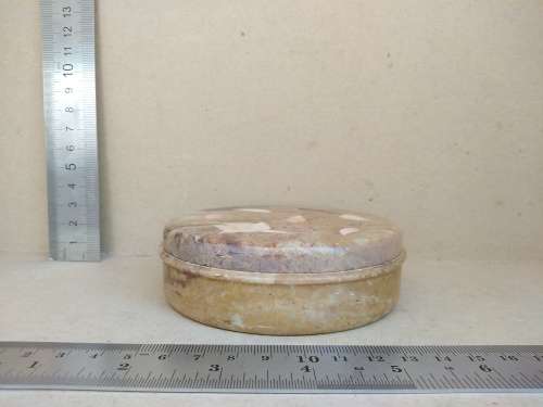 Vintage! Marble Trinket Box With Mother Of Pearl Inlay