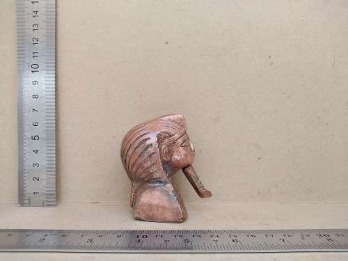 Vintage! Solid Bronze Metal Sculpture Egyptian King Tut Bust