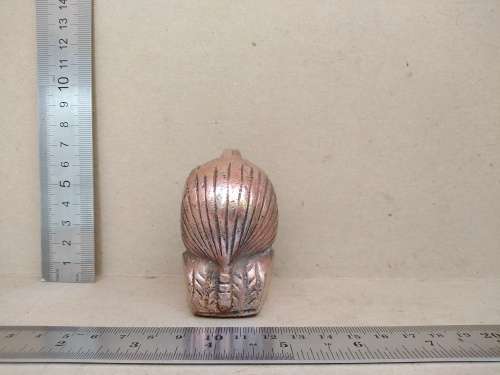Vintage! Solid Bronze Metal Sculpture Egyptian King Tut Bust