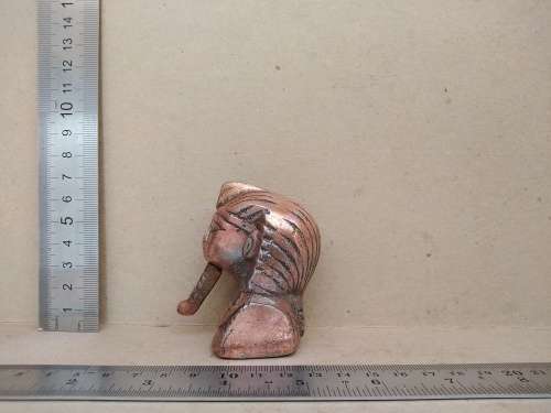 Vintage! Solid Bronze Metal Sculpture Egyptian King Tut Bust
