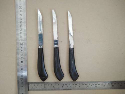 Vintage! Original Ginsu Carving Set Plus 3 Steak Knives
