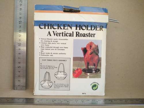 Vintage! Chicken Holder - Vertical BBQ Roaster - In Original Box