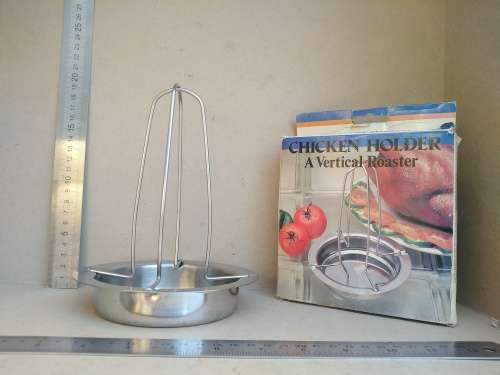 Vintage! Chicken Holder - Vertical BBQ Roaster - In Original Box
