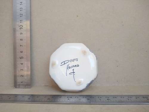 Vintage! Blue And White Delft Holland Hand Painted Small Trinket Dish.