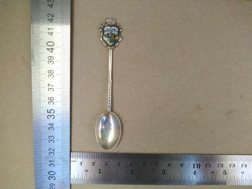 Vintage! Souvenir Spoon - European / German 800 Silver - Pompei
