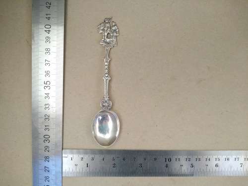 Vintage! Collector (Demitasse) Spoon -  .835 Solid Dutch Silver