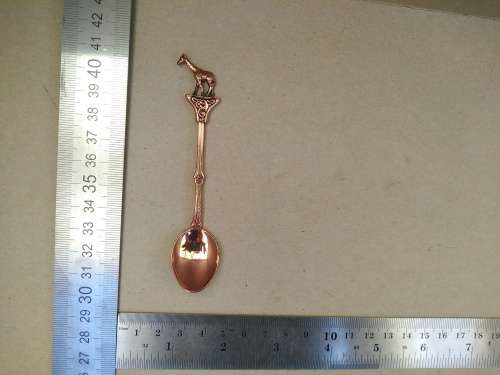 Vintage! Collector Spoon - Miguel South Africa - Copper -  Giraffe