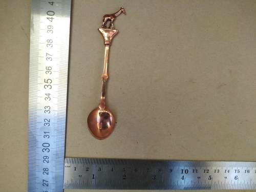 Vintage! Collector Spoon - Miguel South Africa - Copper -  Giraffe