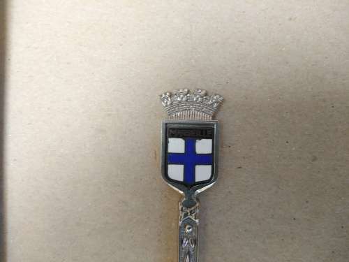 Vintage! Collector (demitasse) Spoon - Silver Alloy ? - France -  Marseille