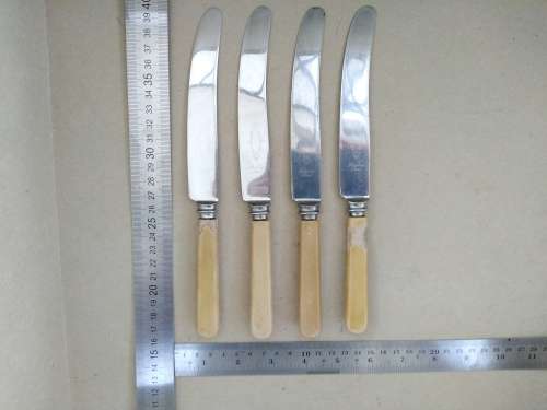 Vintage! - Warranted Sheffield - Ivorine Handle Knife Set