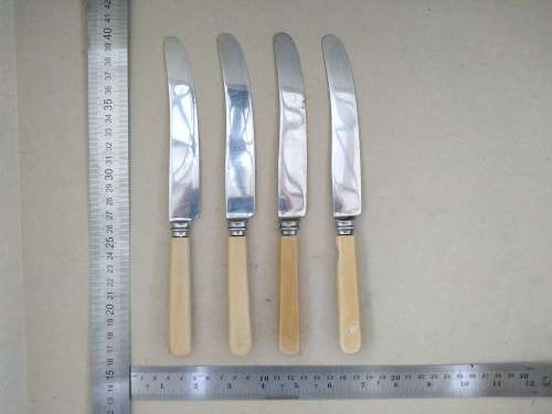 Vintage! - Warranted Sheffield - Ivorine Handle Knife Set